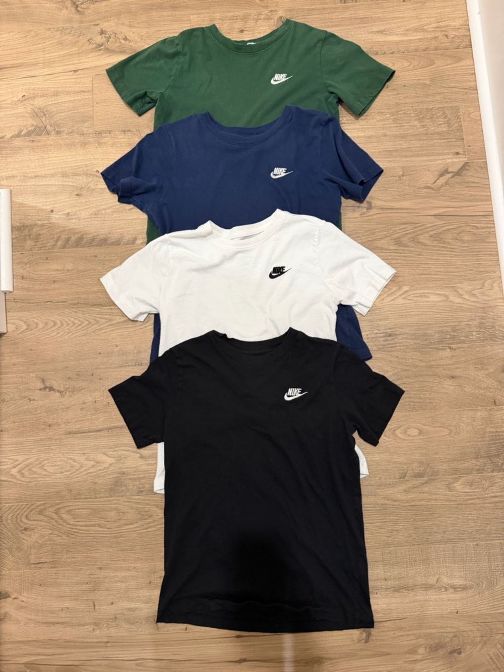 Nike Short-Sleeve Tee Pack in Green, Blue, White & Black